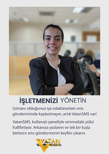 işletmeler kurumsal mesaj istemi için vatansms'i tercih ediyor