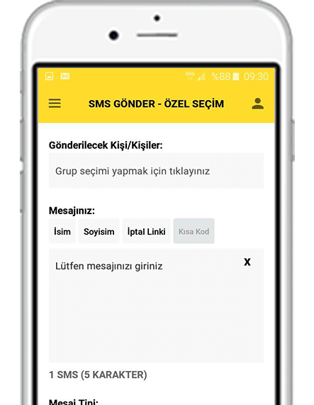 toplu sms mobil uygulaması üye ol