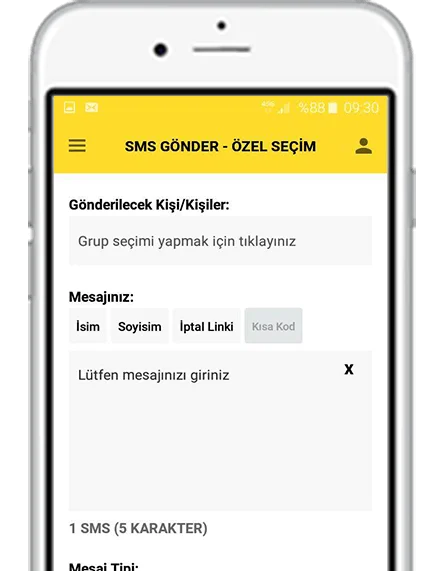 toplu sms mobil uygulaması üye ol